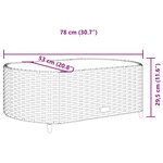 vidaXL Salon de jardin avec coussins 5 Pièces marron résine tressée