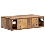 vidaXL Table d'appoint murale Bois ancien 59 x 34 5 x 17 cm