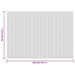 vidaXL Tapis rectangulaire naturel clair 70x100 cm bambou