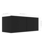 Vidaxl ensemble de meubles tv 8 pièces noir aggloméré