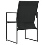 vidaXL Chaises de jardin 4 Pièces Noir et anthracite 50.5 x 59 x 81.5 cm