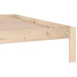 vidaXL Cadre de lit sans matelas bois massif de pin 200x200 cm