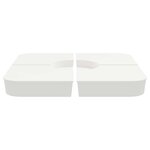 vidaXL Ensemble de base de parasol pour parasols à pied croisé 4Pièces PP