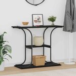 vidaXL Table console Chêne noir 101 x 35 x 80.5 cm Bois d'ingénierie