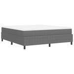 vidaXL Lit à ressorts Gris clair et blanc 180 x 200 cm