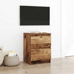 vidaXL Meuble TV vieux bois 40x35x54 cm bois d'ingénierie