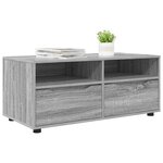 vidaXL Meuble TV Gris Sonoma 100 x 48 x 43 cm Bois d'ingénierie