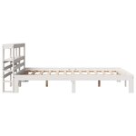 vidaXL Cadre de lit avec tête de lit blanc 160x200 cm bois pin massif