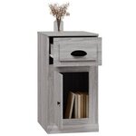 vidaXL Armoire latérale avec tiroir sonoma gris 40x50x75 cm