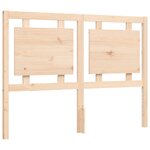 vidaXL Cadre de lit avec tête de lit 140x200 cm bois massif