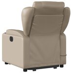 vidaXL Fauteuil inclinable de massage Cappuccino Similicuir
