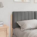 vidaXL Tête de lit capitonnée Marron et gris clair 135 cm Pin massif