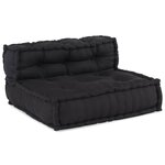 vidaXL Pouf modulaire anthracite 70x70x54 tissu