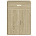 vidaXL Buffets 2 Pièces chêne sonoma 60x30x84 cm bois d'ingénierie