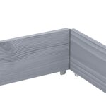 vidaXL Jardinière gris 150x100 cm bois de pin massif