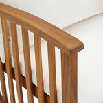 vidaXL Salon de jardin 3 Pièces avec coussins Bois d'acacia massif