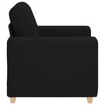 vidaXL Fauteuil Noir 100x78x80 cm Tissu