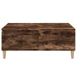 vidaXL Table basse Chêne fumé 90x50x36 5 cm Bois d'ingénierie