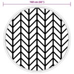 vidaXL Tapis d'extérieur ARAKIL gris Ø160 cm PP