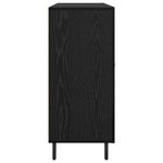 vidaXL Buffet Noir 90 x 34 x 80 cm Bois d'ingénierie