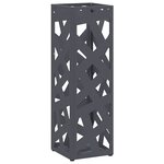 vidaXL Porte-parapluie Anthracite 15 5 x 15 5 x 49 cm Métal