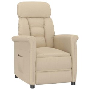 vidaXL fauteuil Crème 96 5 x 70 5 x 95 cm Microfibre