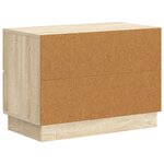 vidaXL Cabinet de chevet avec tiroir Chêne Sonoma 62 x 34 5 x 44 5 cm