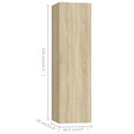 vidaXL Ensemble de meuble TV 7 Pièces Chêne sonoma Bois d'ingénierie