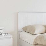 vidaXL Tête de lit avec tête de lit Blanc 120 cm Bois d'ingénierie