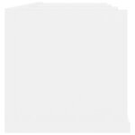 vidaXL Étagère murale à CD Blanc 75x18x18 cm Bois d'ingénierie