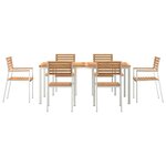 vidaXL Ensemble de salle à manger pour jardin 7 Pièces