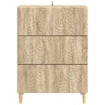 vidaXL Armoire à tiroirs Chêne Sonoma 66 x 34 5 x 90 cm