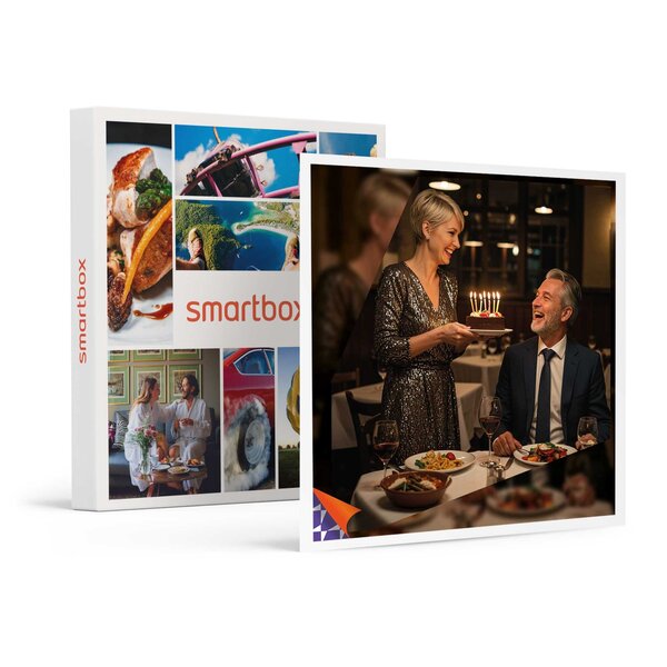 SMARTBOX - Coffret Cadeau Dîner d'anniversaire gastronomique avec boissons ou apéritif -  Gastronomie