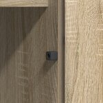 meuble TV vidaXL avec LED Chêne Sonoma 180x38x49 cm Bois d'ingénierie