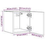 vidaXL Meubles TV muraux 4 Pièces Chêne fumé 30 5x30x30 cm