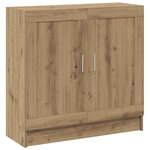 vidaXL Bibliothèque chêne artisanal 82 5x30 5x80 cm bois d'ingénierie