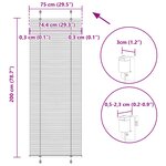 vidaXL Store plissé rose 75x200 cm largeur du tissu 74 4 cm polyester