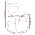 vidaXL Chaise de salle à manger 2 Pièces Blanc et Gris