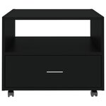 vidaXL Table basse Noir 55x55x40 cm bois d'ingénierie