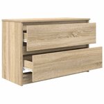 vidaXL Meuble TV chêne sonoma 80x35x54 cm bois d'ingénierie