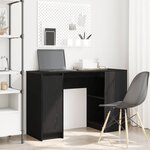 vidaXL Bureau chêne noir 120x42x76 cm bois d'ingénierie