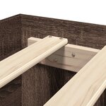 vidaXL Cadre de lit sans matelas chêne marron 100x200 cm