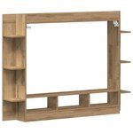 vidaXL Meuble TV chêne artisanal 152 x 22 x 113 cm Bois d'ingénierie