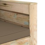 Vidaxl salon de jardin 2 pièces avec coussins bois imprégné de vert