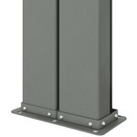 vidaXL Auvent latéral rétractable Crème 117x1200 cm