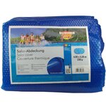 Summer Fun Couverture solaire de piscine d'été Ovale 600x320cm PE Bleu