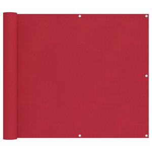 vidaXL Écran de balcon 100 x 1000 cm Tissu Oxford Rectangulaire Rouge