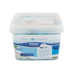 Kit 30 comprimés de nettoyage piscine, un seul traitement hebdomadaire.