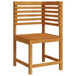 vidaXL Ensemble de banc de jardin 3 Pièces Marron Bois d'acacia massif