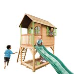 Axi aire de jeu avec échelle  toboggan et bac à sable sarah bois